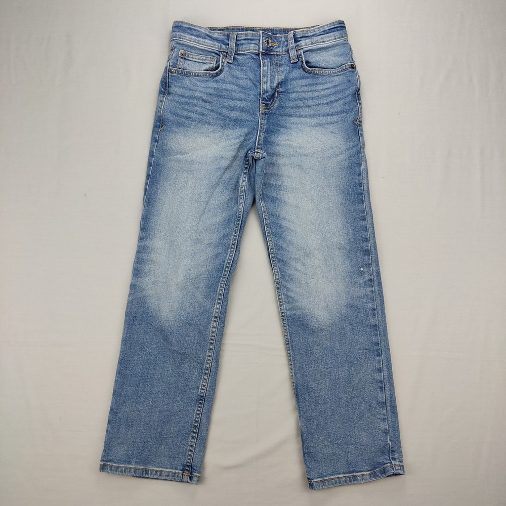 Cat & Jack Jeans Boys 10 Blue Straight Leg Stretch Denim Pants Medium Wash